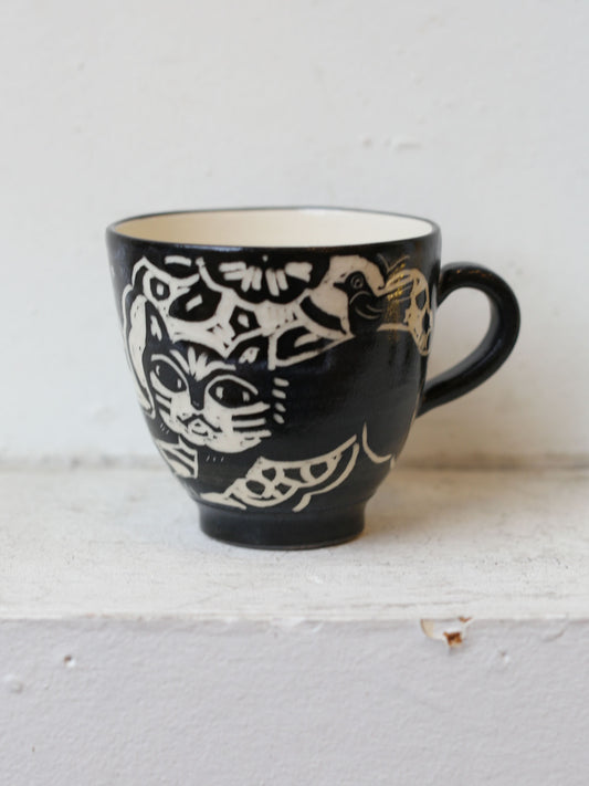 [No. 10] Cat Mug by Misao Yajima 矢島操