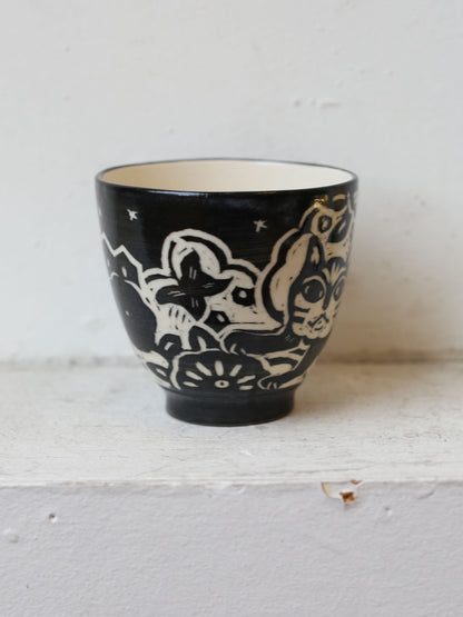 [No. 10] Cat Mug by Misao Yajima 矢島操