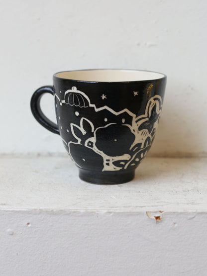 [No. 10] Cat Mug by Misao Yajima 矢島操