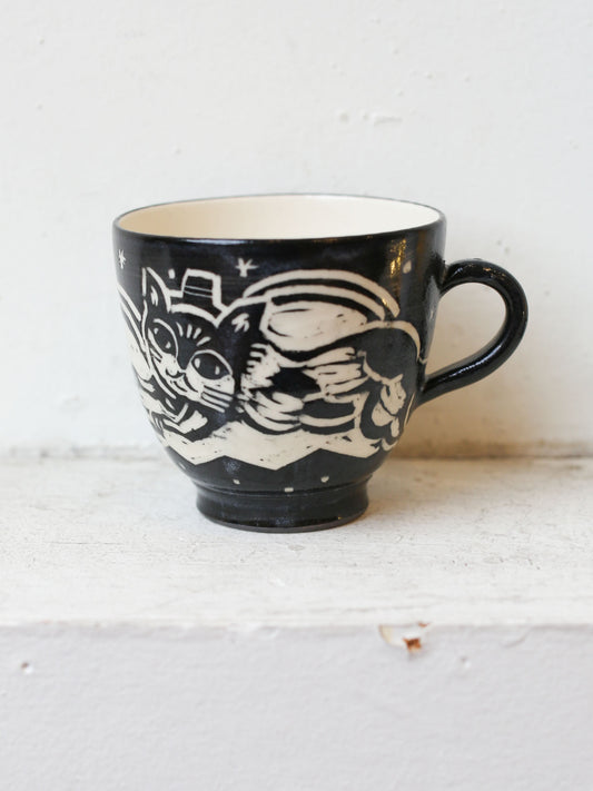 [No. 11] Cat Mug by Misao Yajima 矢島操