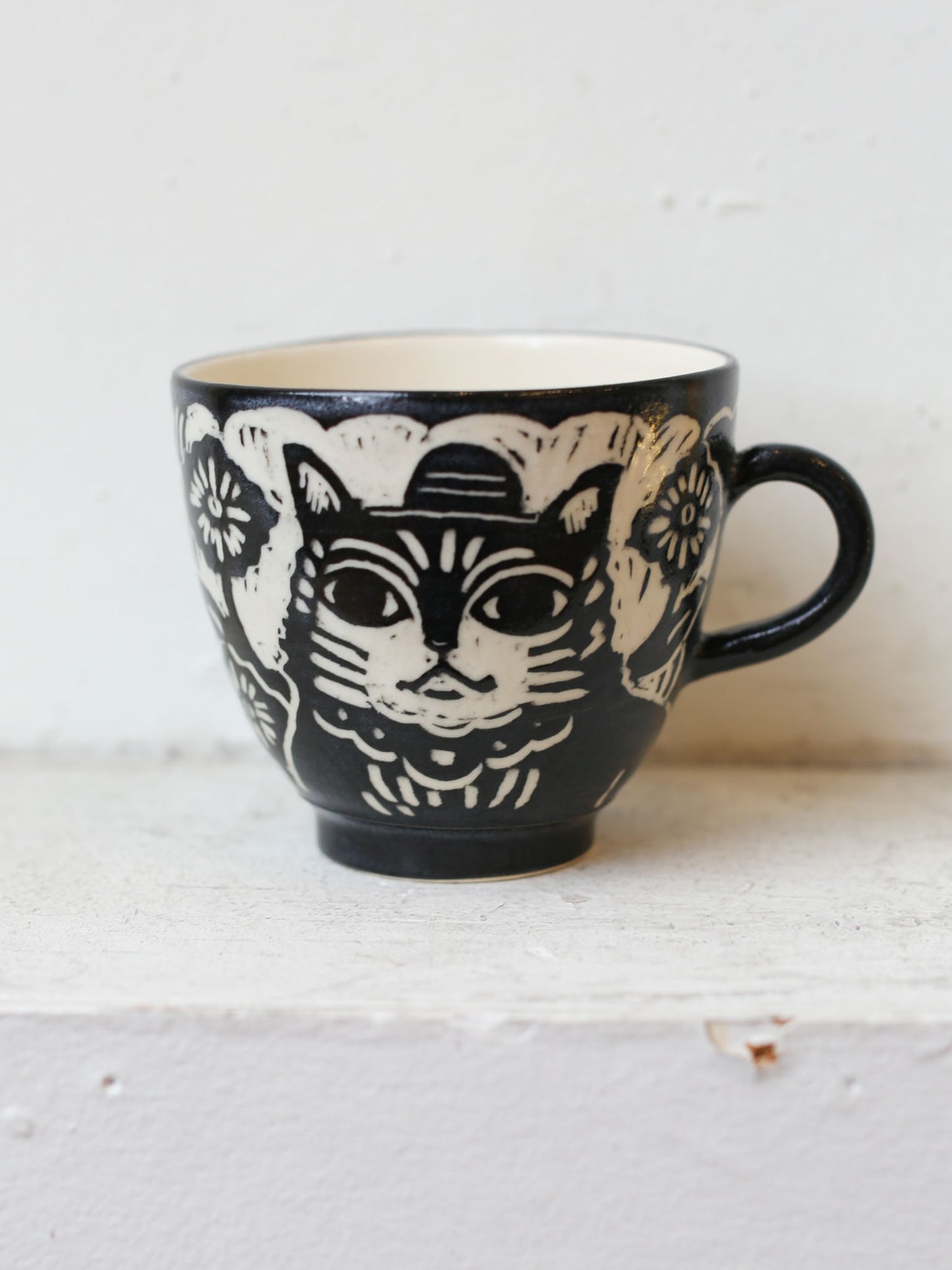 [No. 12] Cat Mug by Misao Yajima 矢島操