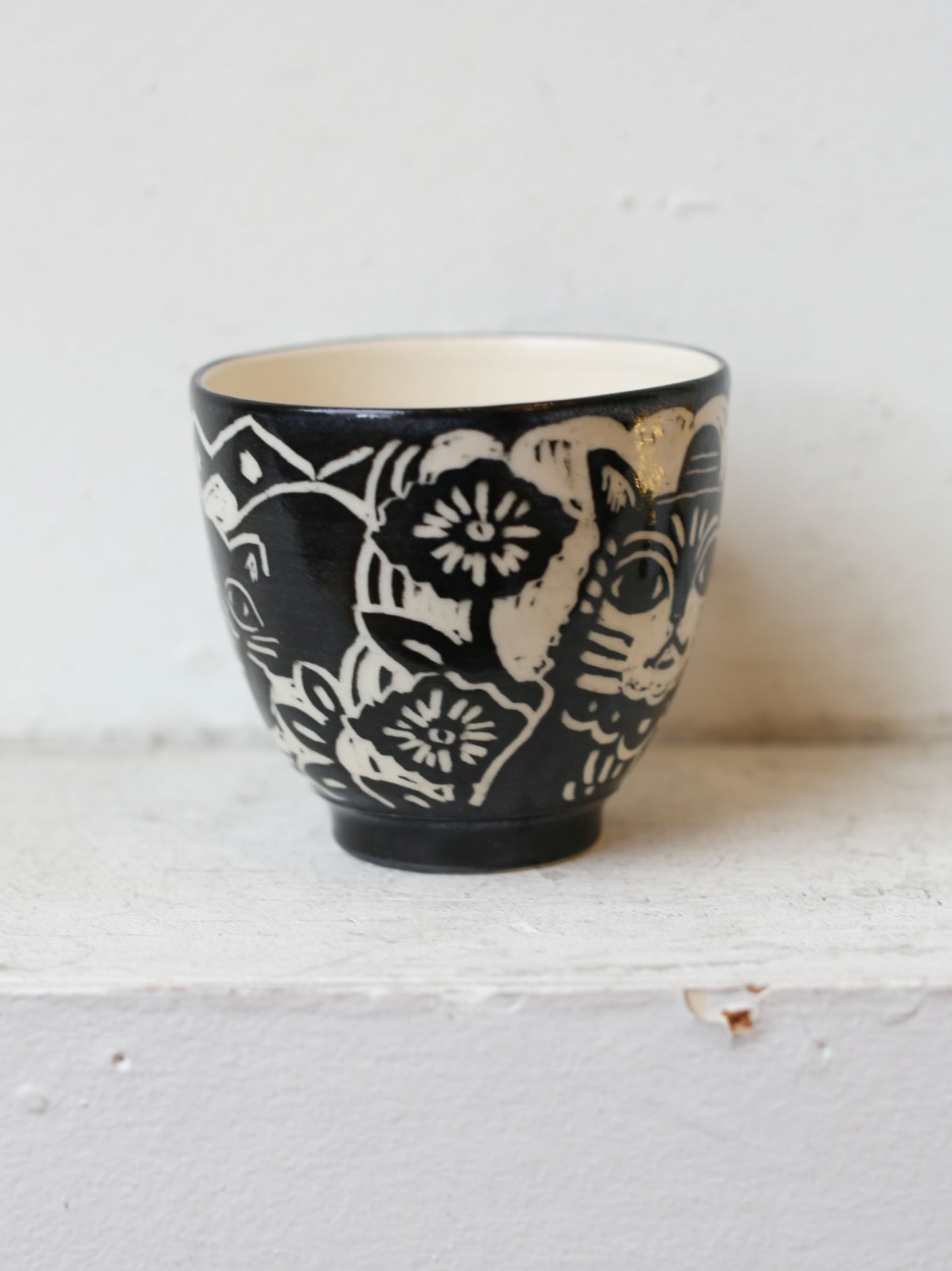 [No. 12] Cat Mug by Misao Yajima 矢島操