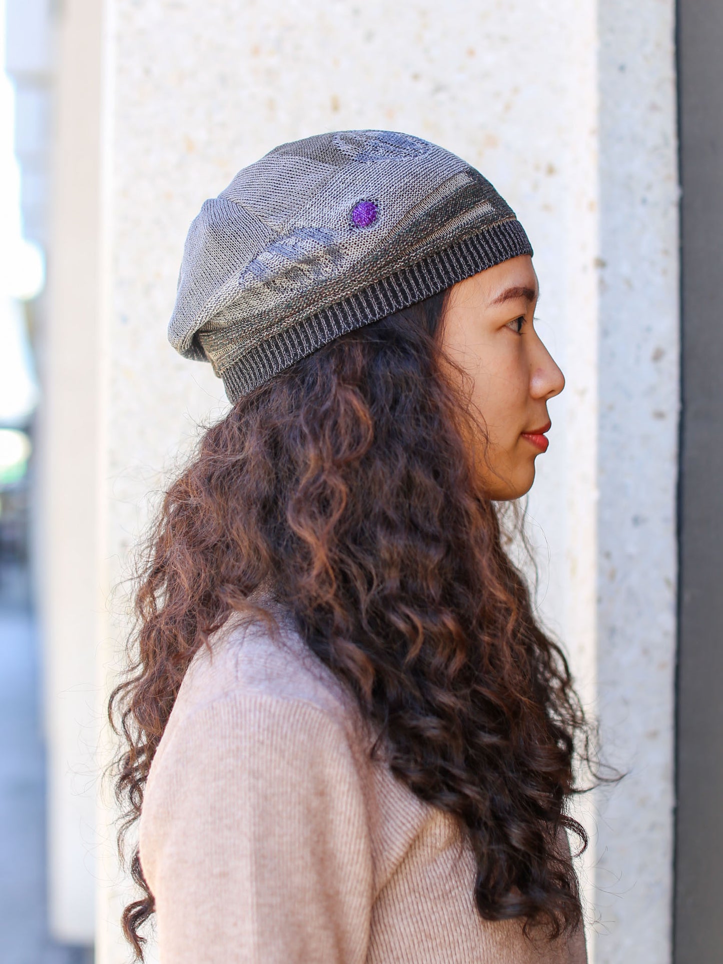 M. & Kyoko Spring Knitted Cap - Charcoal