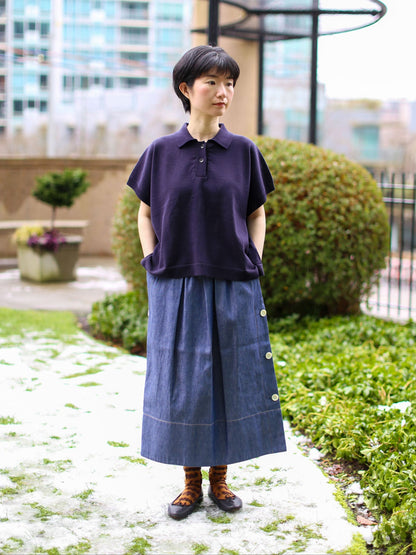 Nicholson & Nicholson Ship Denim Skirt - Blue