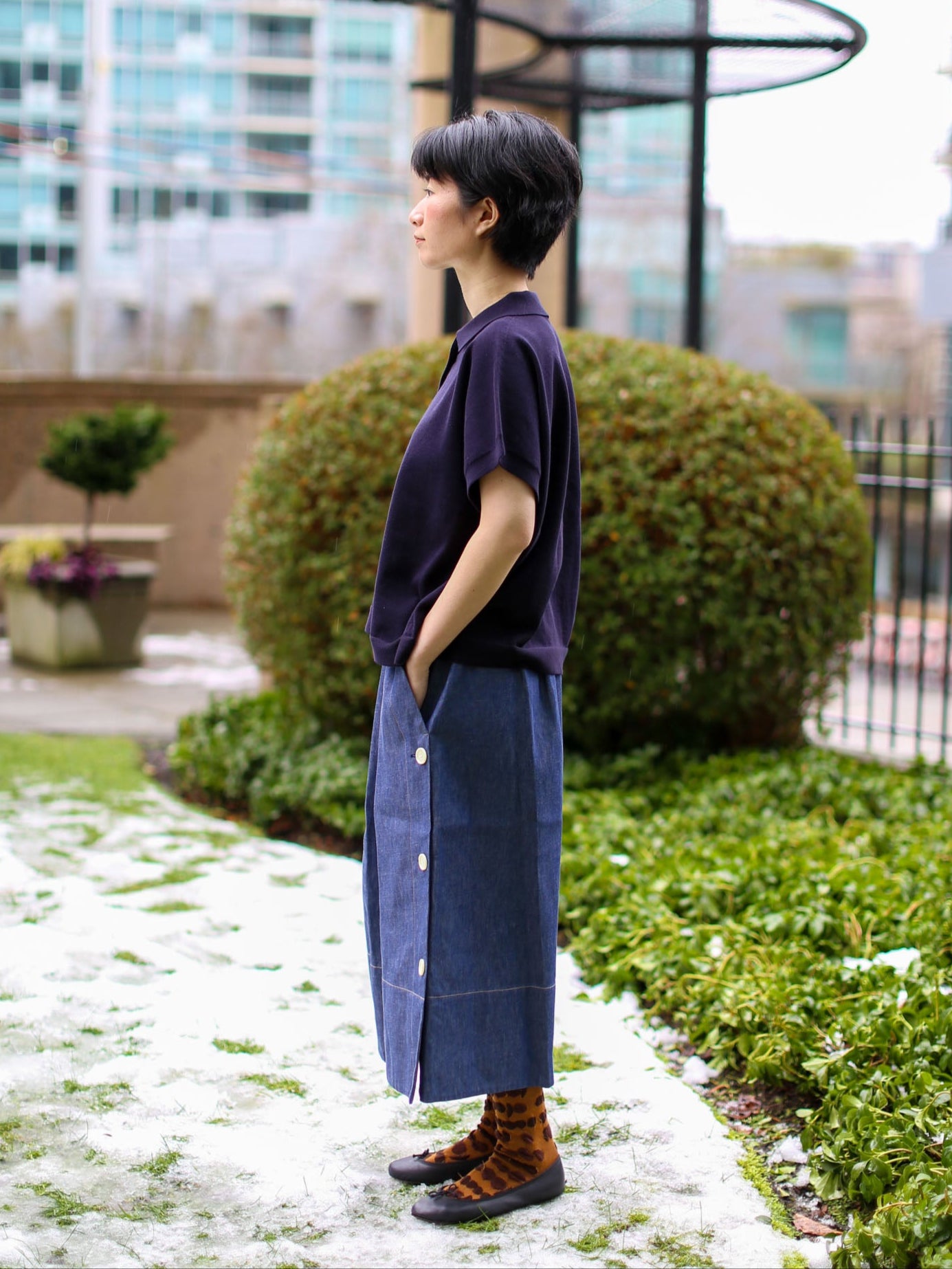 Nicholson & Nicholson Ship Denim Skirt - Blue