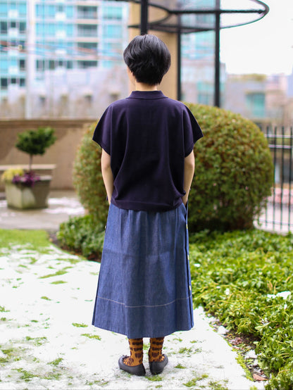 Nicholson & Nicholson Ship Denim Skirt - Blue