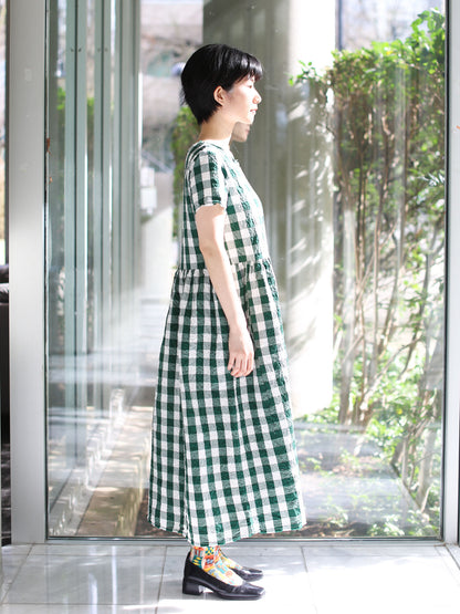 Hannoh Wessel Dress Demi - Green Check