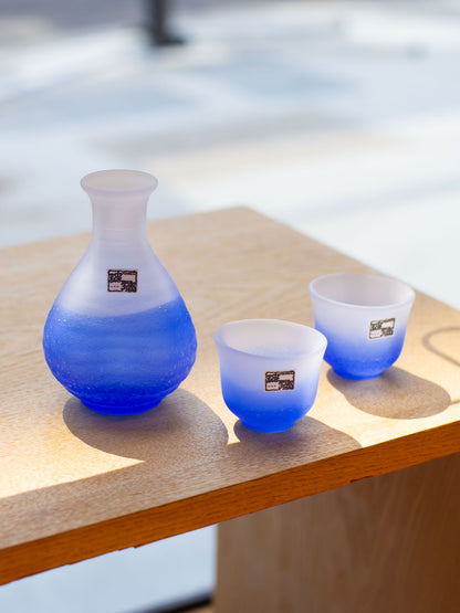 HIROTA "Fubuki/吹雪" Sake Set (Blue)