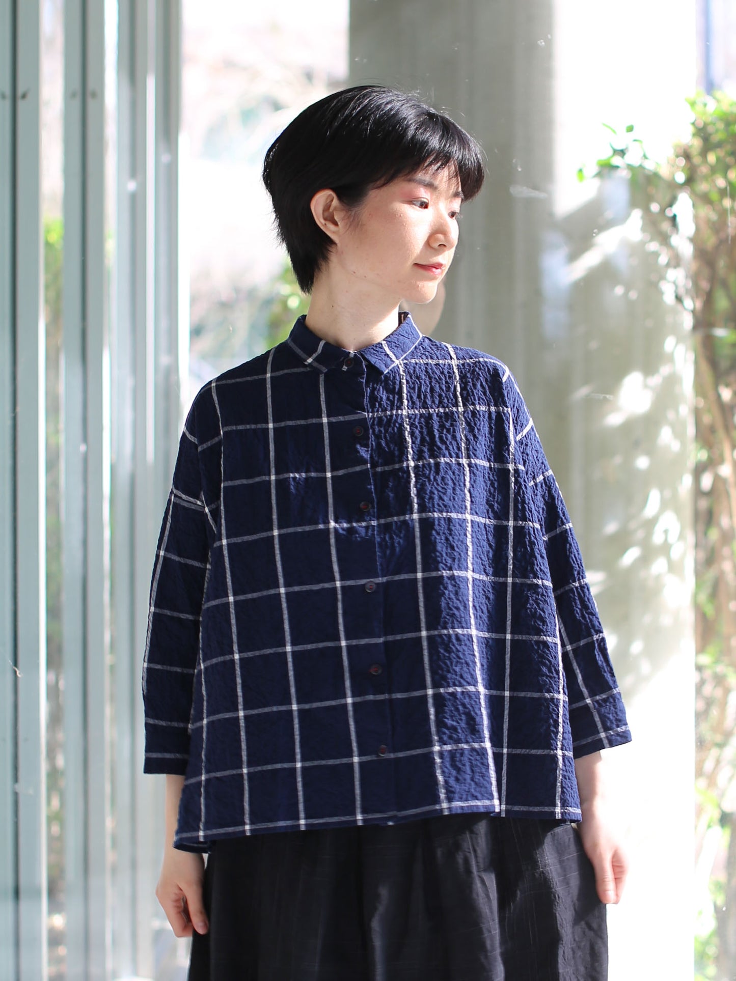 Hannoh Wessel Shirt Savannah - Navy Check