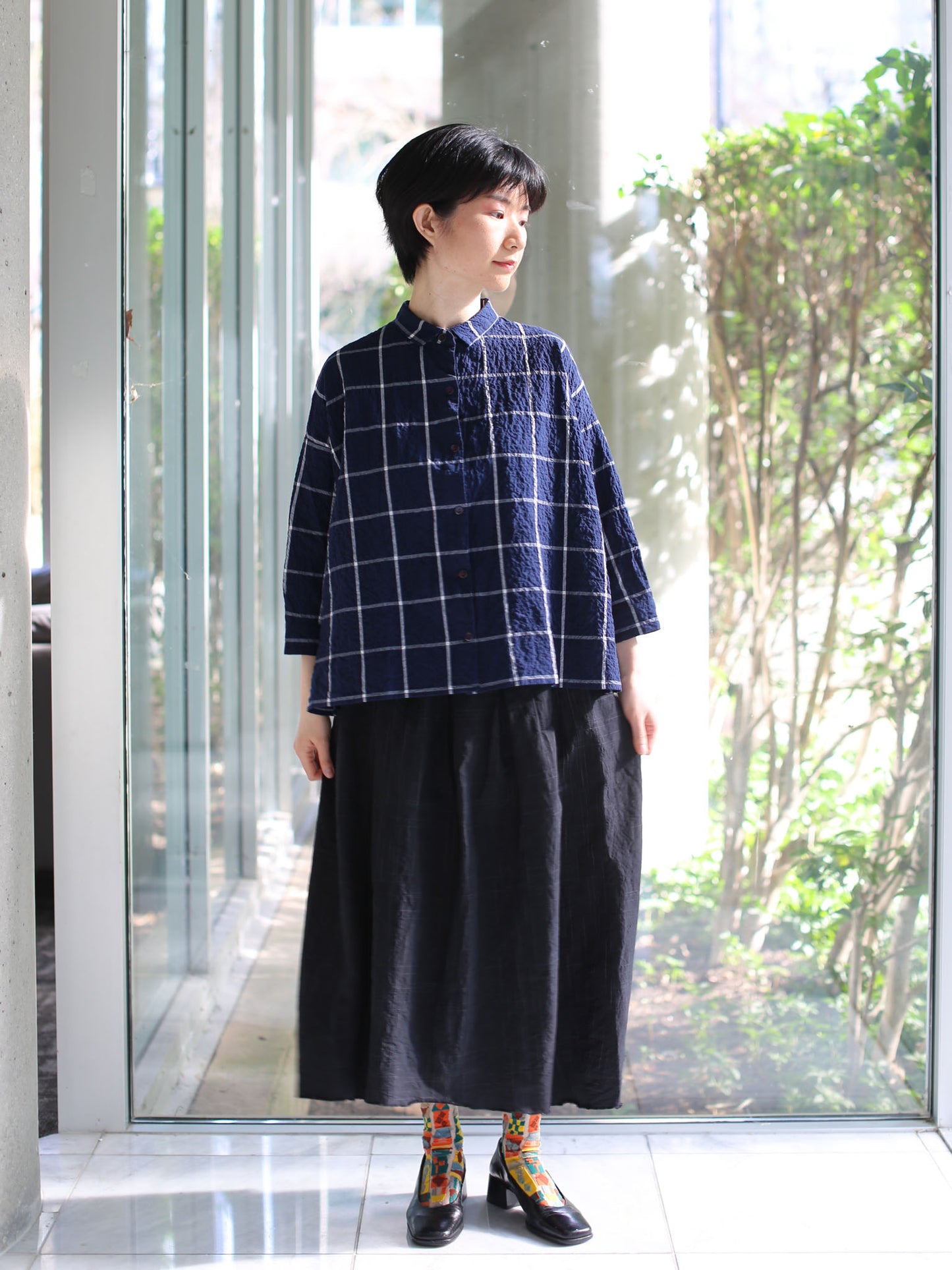 Hannoh Wessel Shirt Savannah - Navy Check