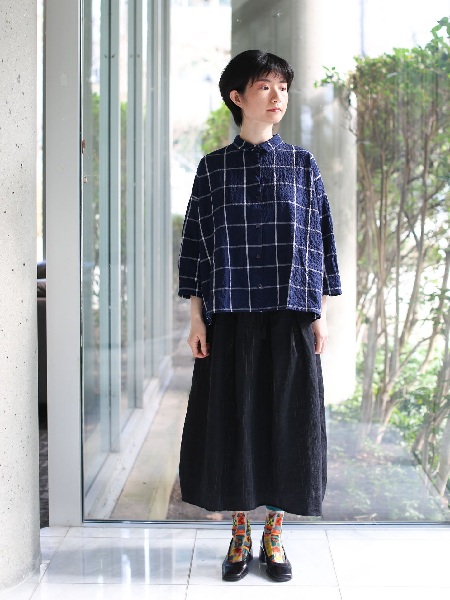 Hannoh Wessel Shirt Savannah - Navy Check