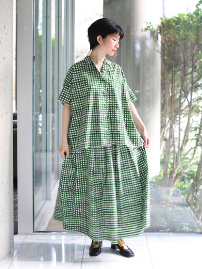 Hannoh Wessel Printed Shirt Serenity- Green Check