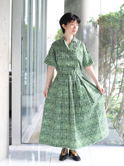 Hannoh Wessel Printed Skirt Jolisa- Green Check