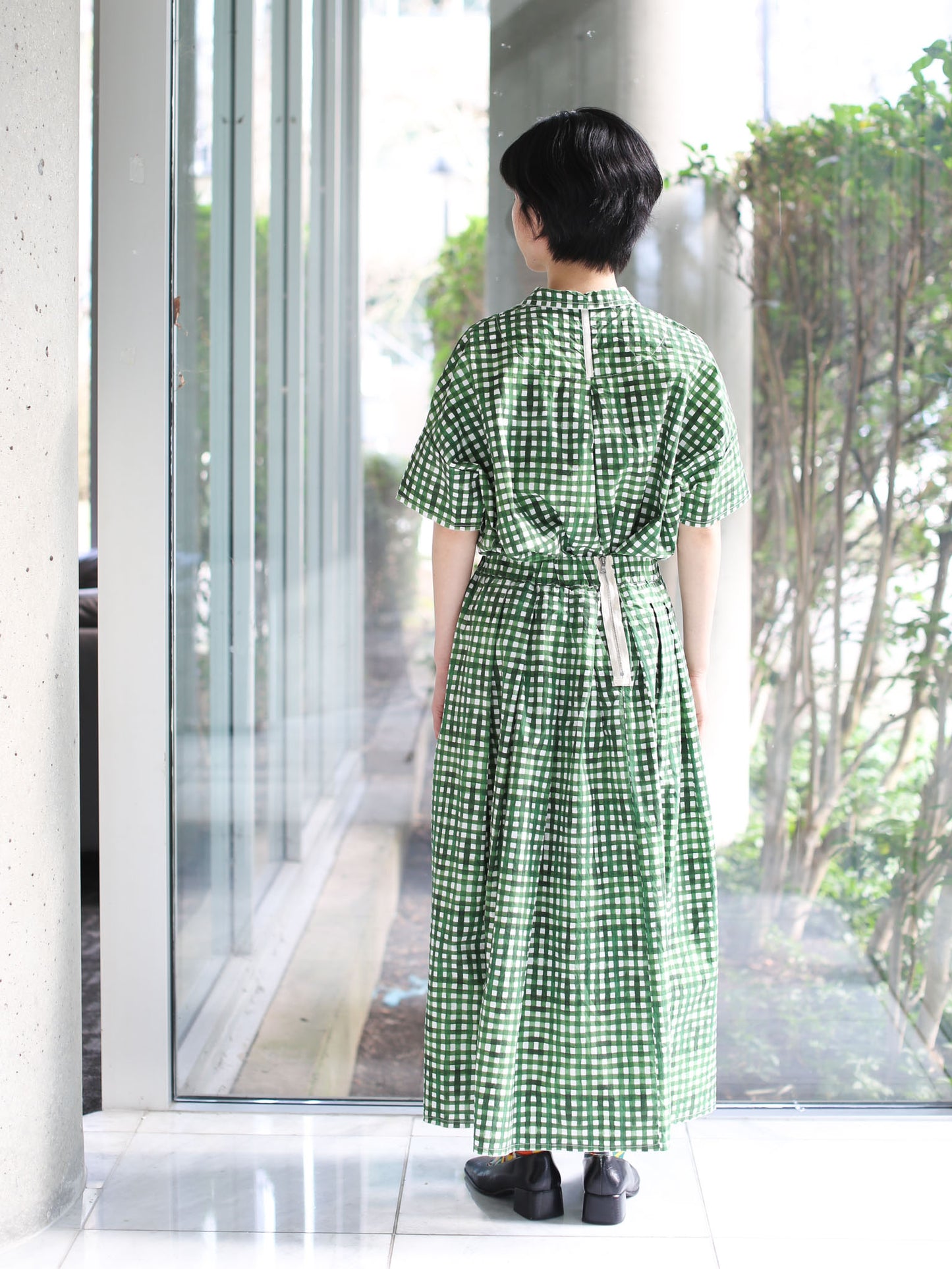 Hannoh Wessel Printed Skirt Jolisa- Green Check