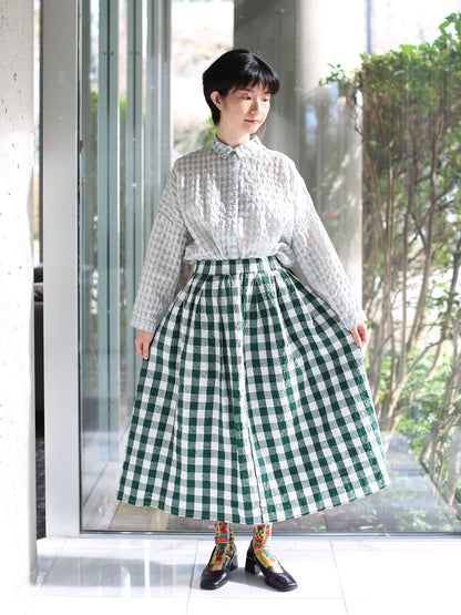 Hannoh Wessel Skirt Joquise - Green Check