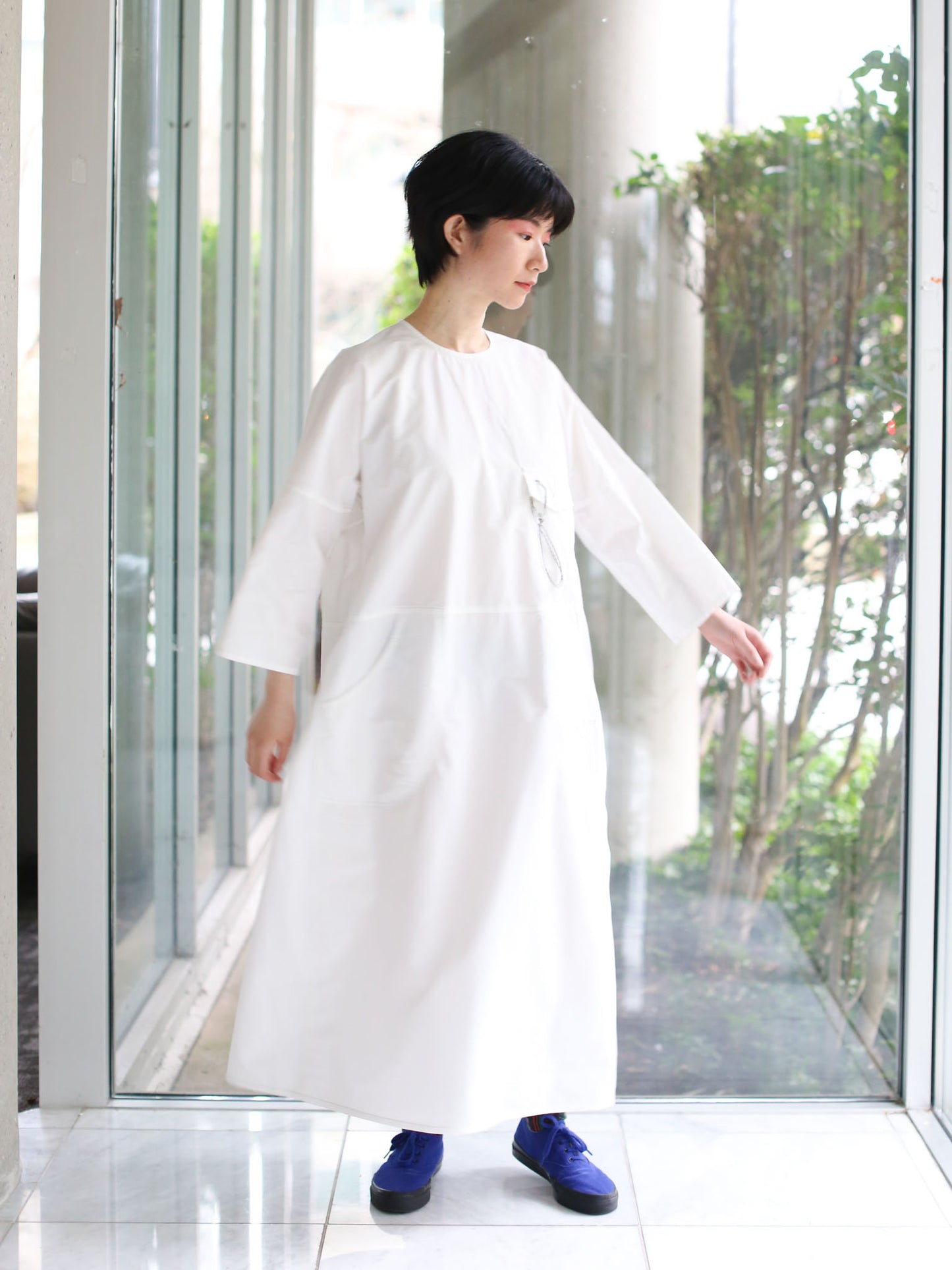 And Wander CORDURA Cotton Dress - Off-white