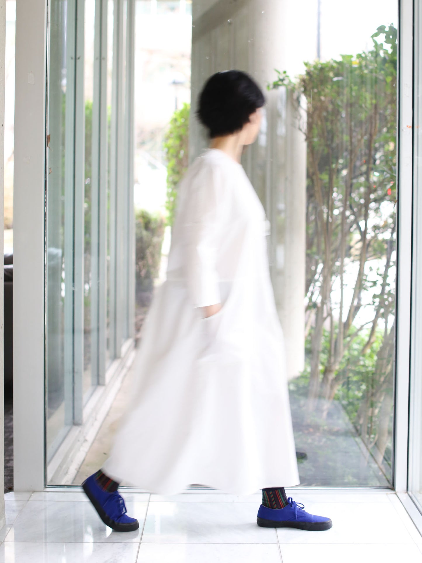 And Wander CORDURA Cotton Dress - Off-white