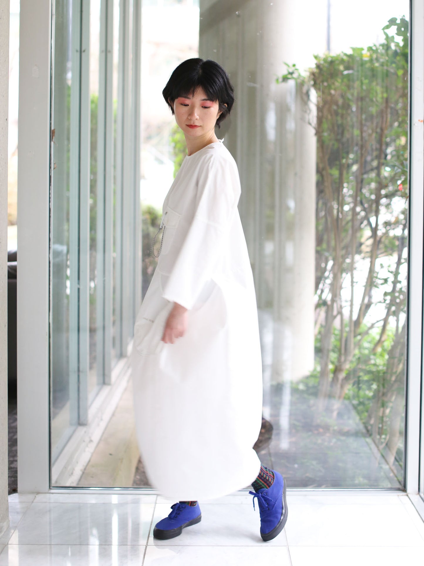 And Wander CORDURA Cotton Dress - Off-white