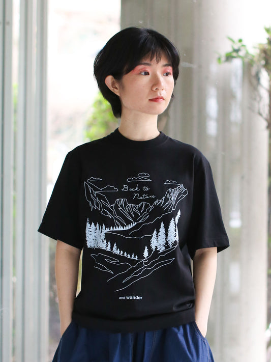 And Wander Back to Nature T-shirt - Black