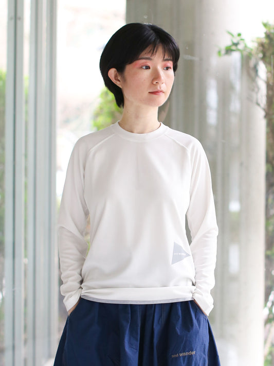 And Wander Dry Jersey Raglan Long-sleeve Tee - Off-white