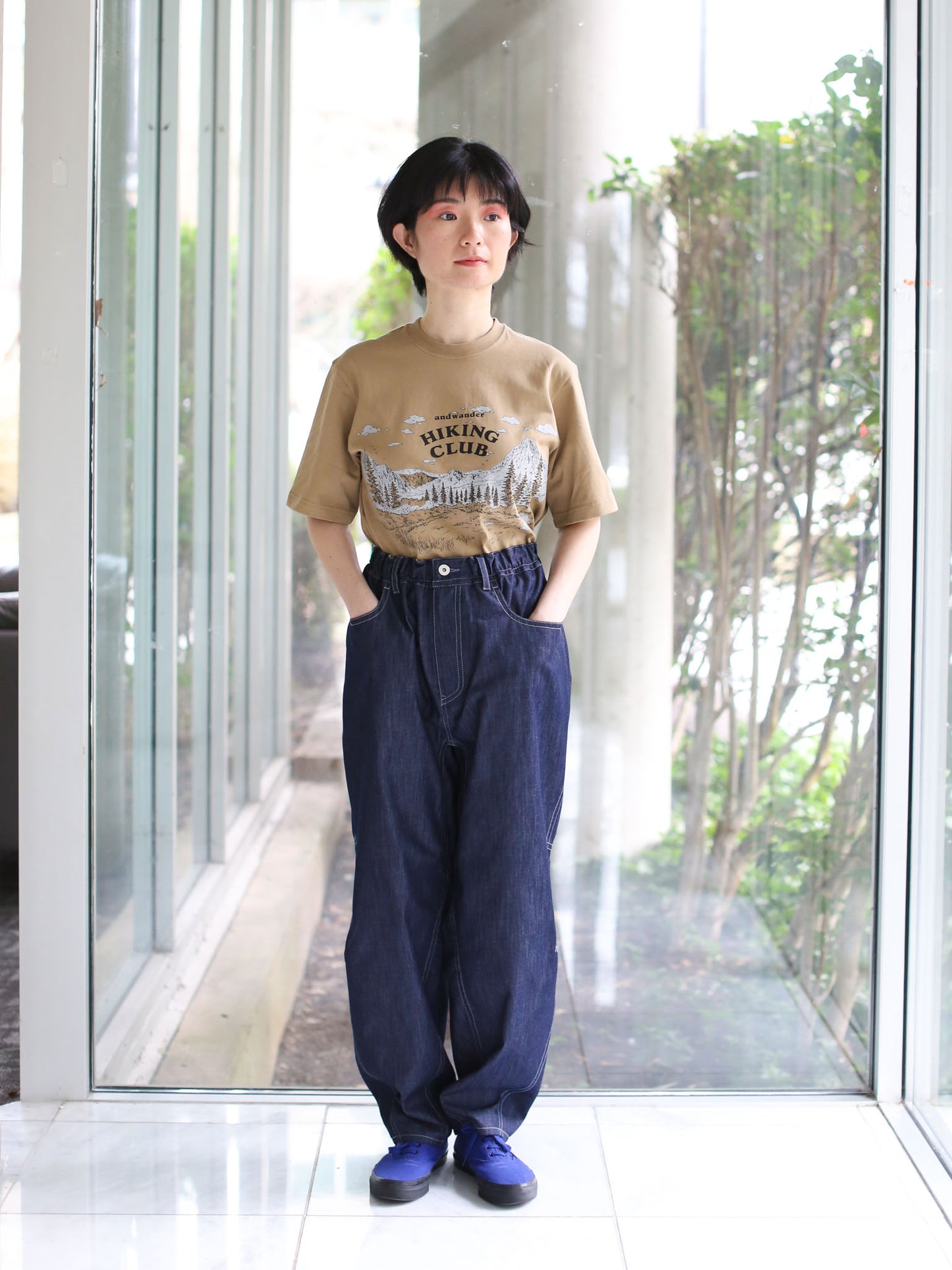 And Wander Dry Easy Denim Wide Pants