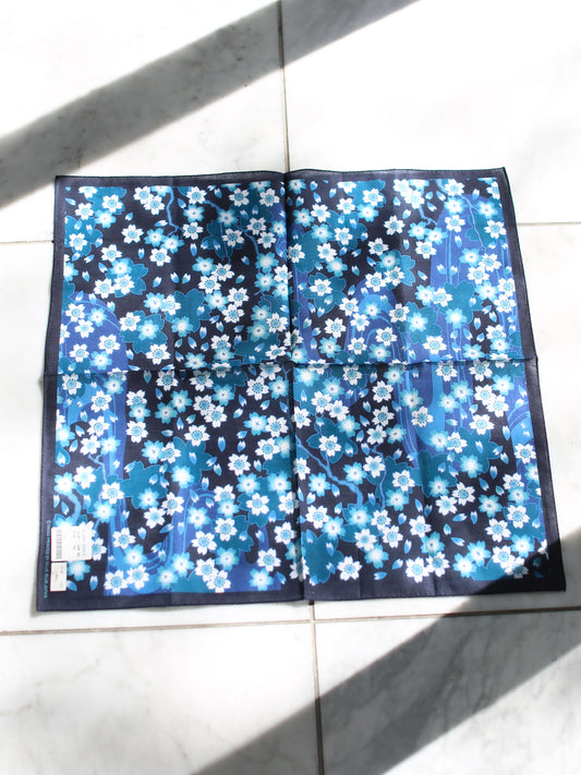 Blue Blue Japan Nagare Sakura Bandana - Dark Navy