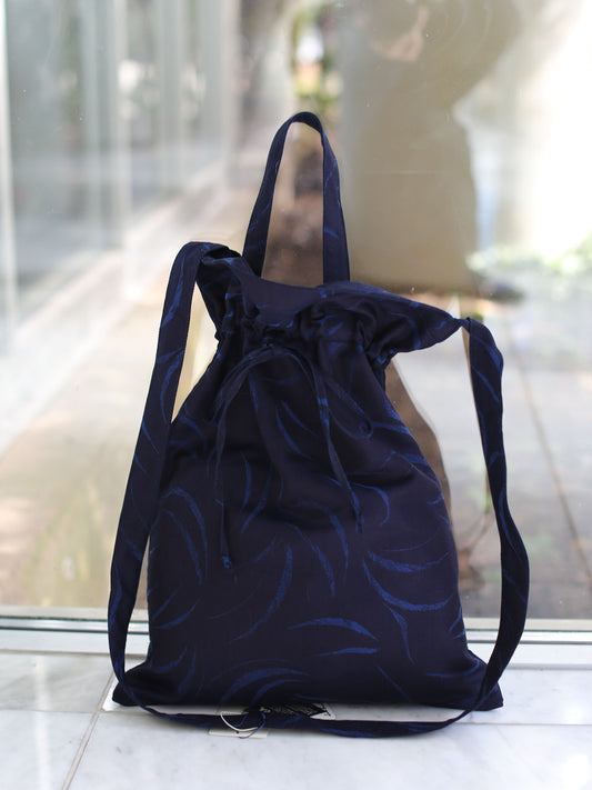 Blue Blue Japan Woven Indigo Mebuki Jacquard Tote Bag