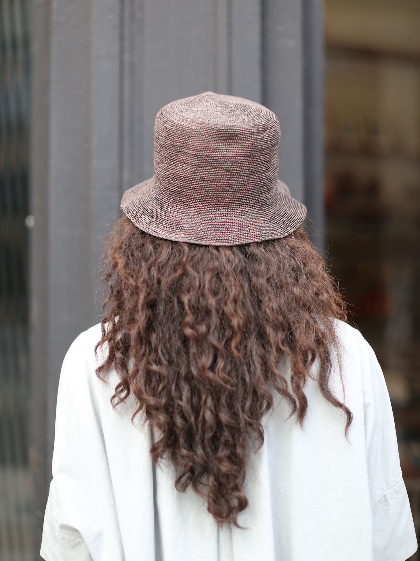 Sophie Digard Handmade Straw Hat - Smoke