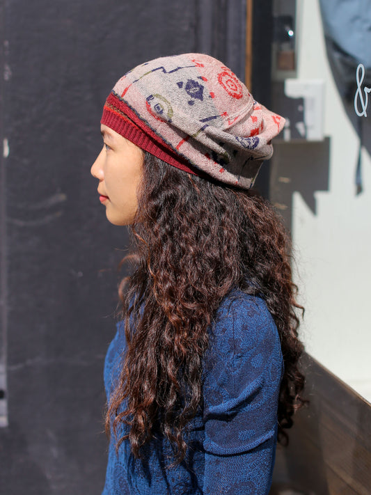 Fuga Fuga  Knitted Cap - Beige (7405)