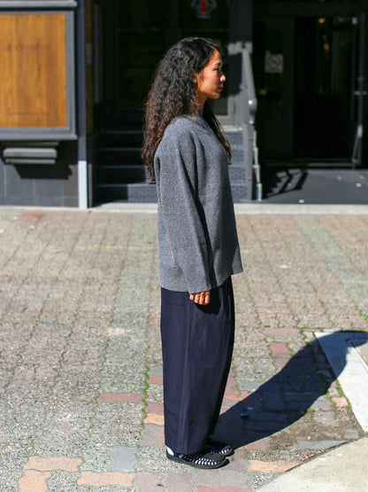 Nicholson & Nicholson Wavy Wool Knitted Sweater - Gray