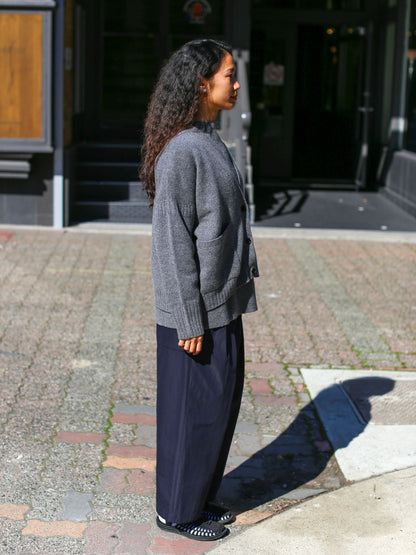 Nicholson & Nicholson Jane Wool Knitted Cardigan - Gray