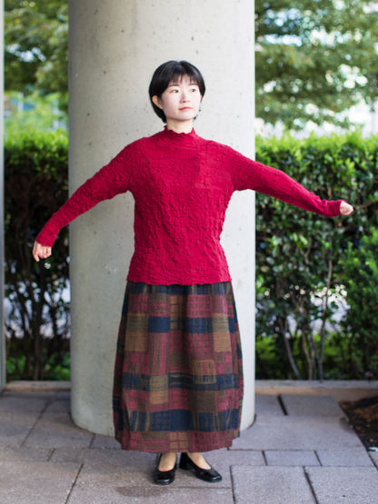 [50% off] M. & Kyoko Knitted Pullover - Red - 1451