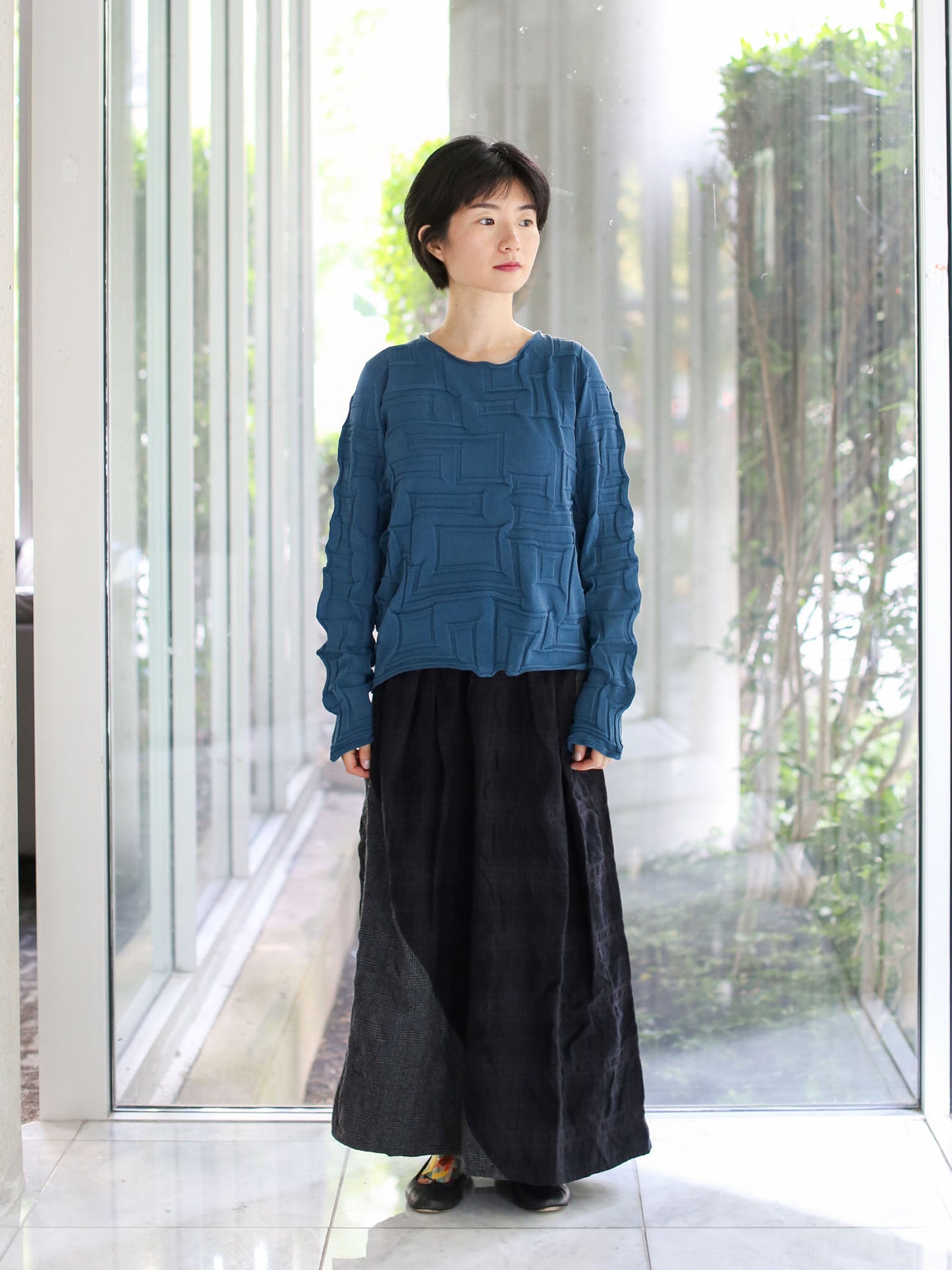 M. & Kyoko Knitted Pullover - Dark Blue (1461)