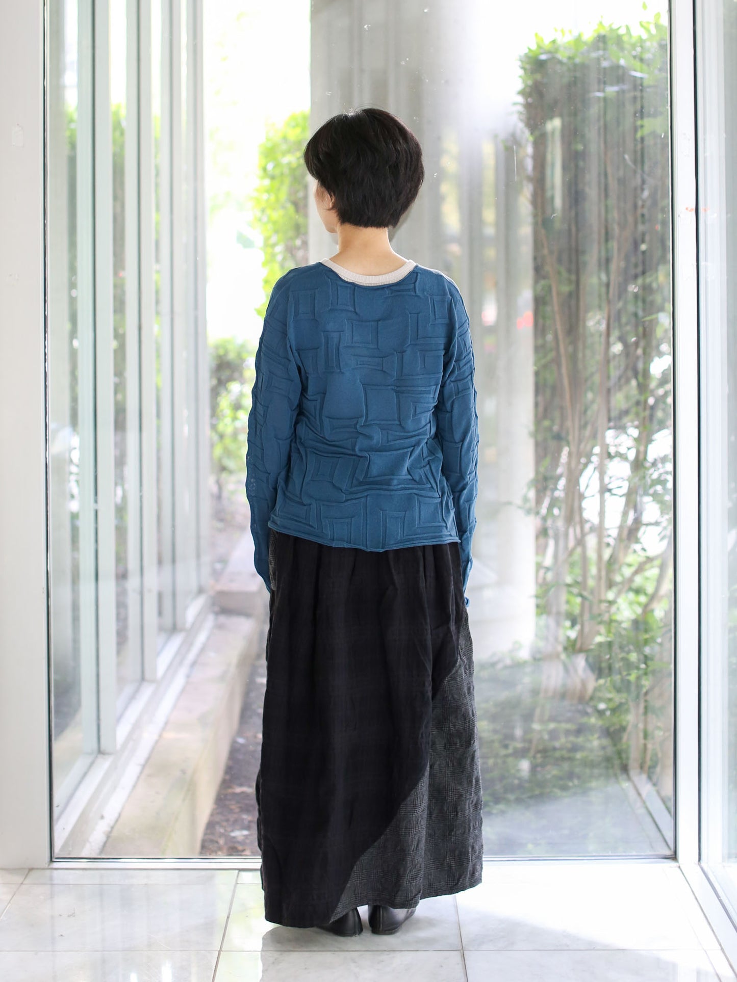M. & Kyoko Knitted Pullover - Dark Blue (1461)