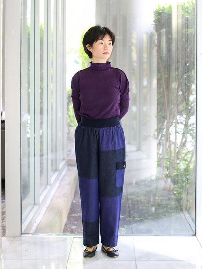 M. & Kyoko Woven Pants - Dark Blue (1507)