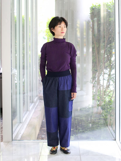 M. & Kyoko Woven Pants - Dark Blue (1507)