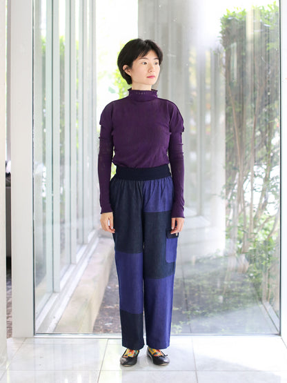 M. & Kyoko Woven Pants - Dark Blue (1507)