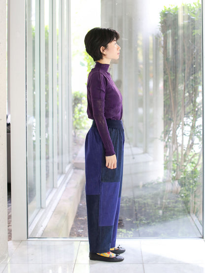 M. & Kyoko Woven Pants - Dark Blue (1507)