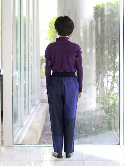 M. & Kyoko Woven Pants - Dark Blue (1507)