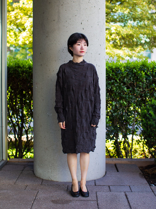[40% off] Fuga Fuga Knitted Dress - Brown - 7448