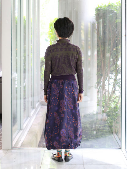 M. & Kyoko Woven Skirt- Purple (1483)