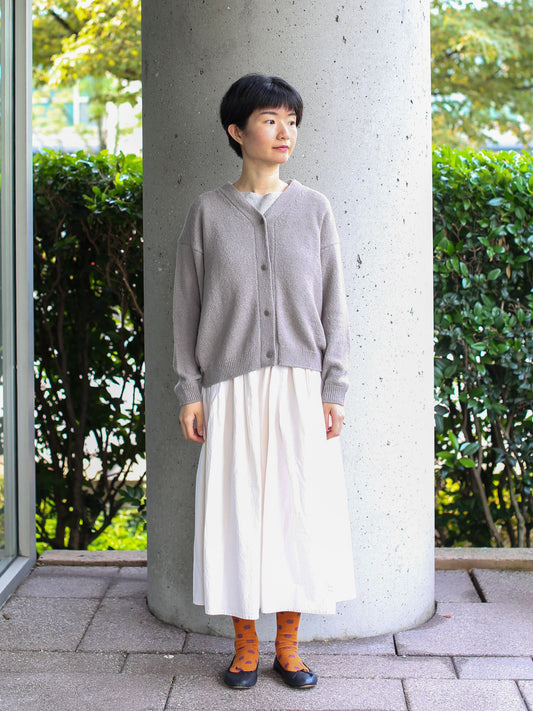 evam eva Wool Lily Cardigan - Silver Sage