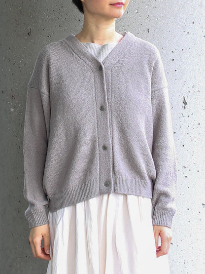 evam eva Wool Lily Cardigan - Silver Sage