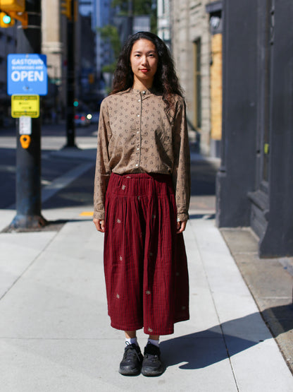 Bsbee Manti Skirt- Combs Cherry