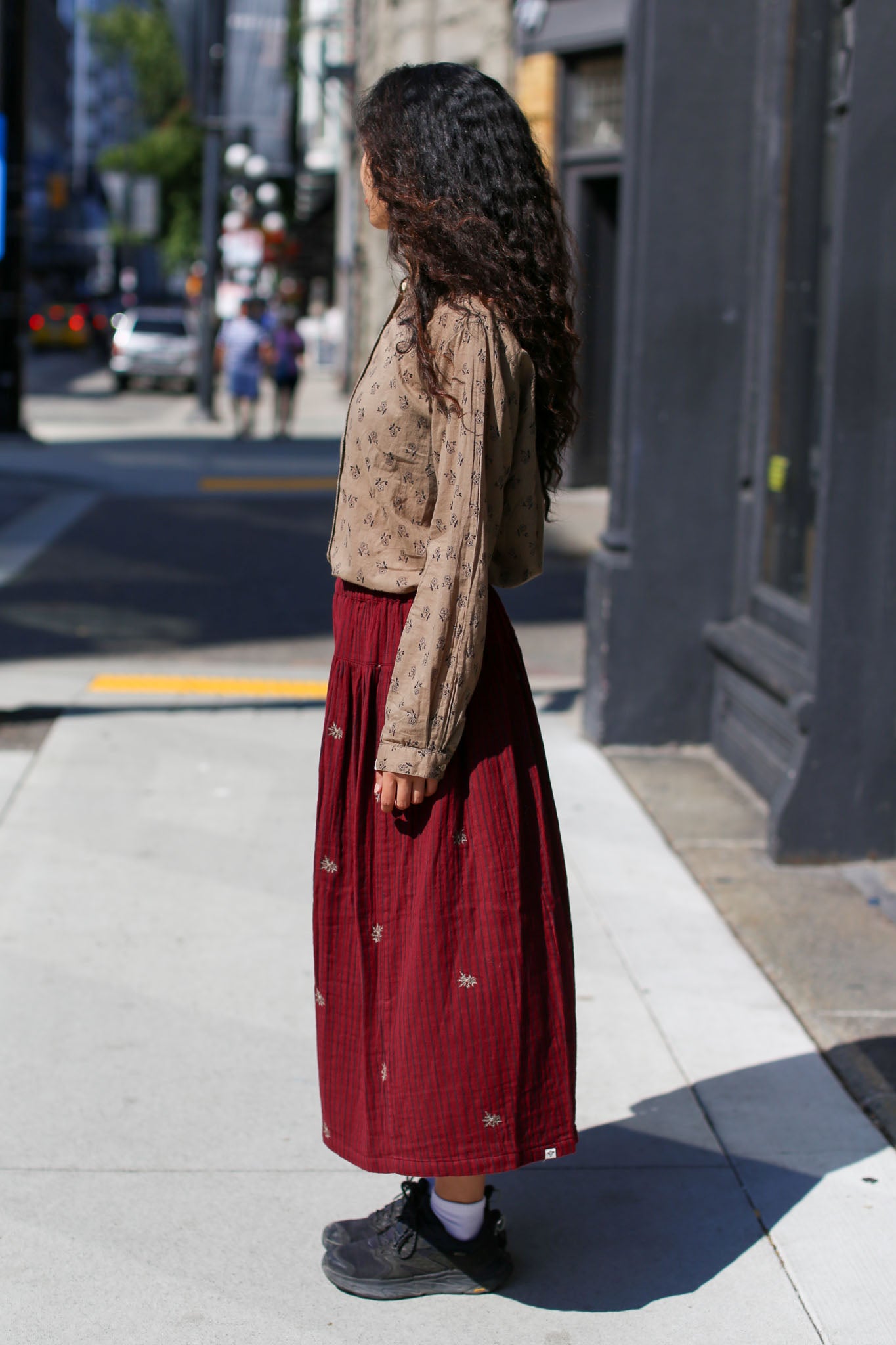 Bsbee Manti Skirt- Combs Cherry