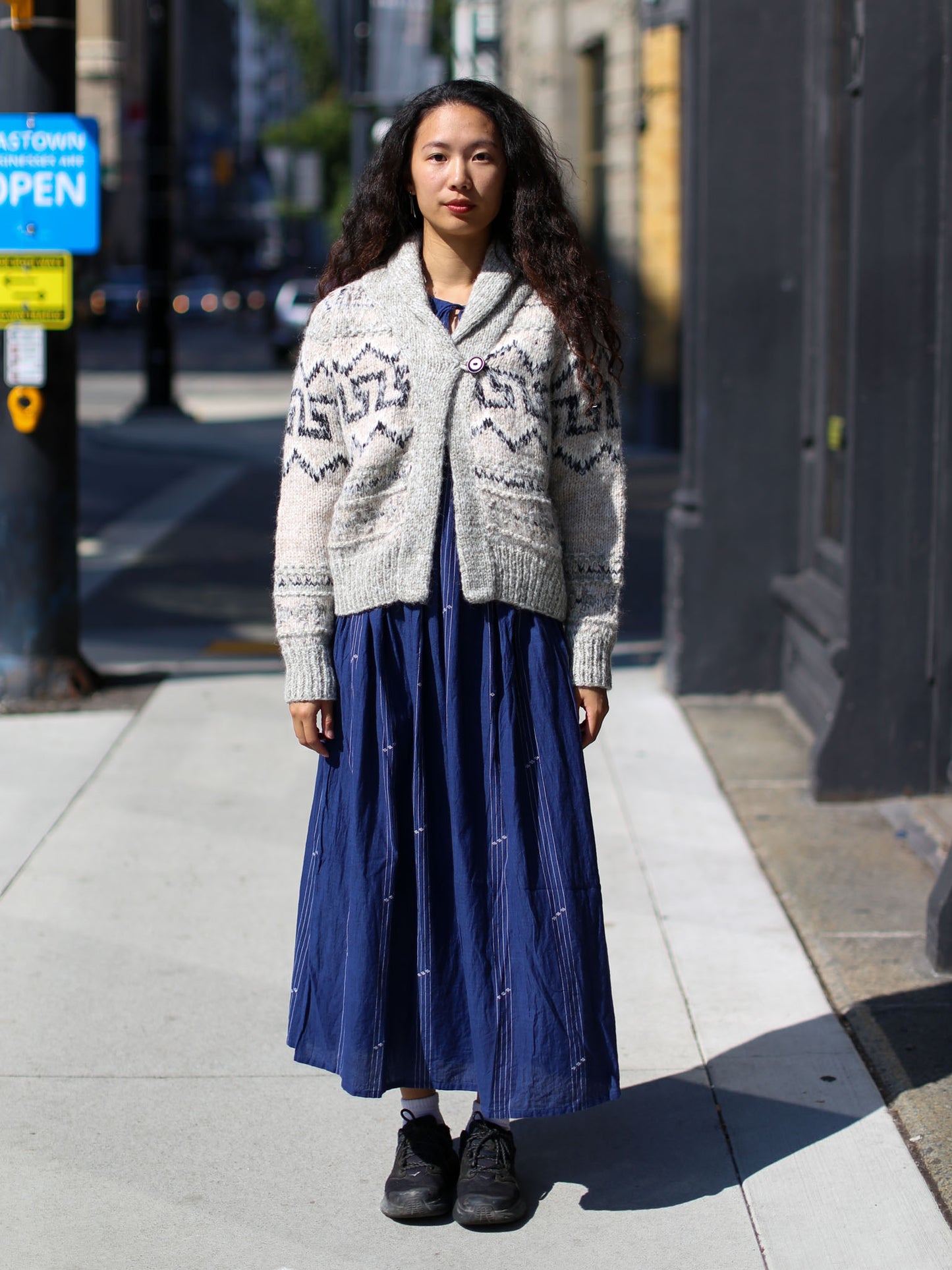 Bsbee Dublin Hand-knitted Cardigan - Grey