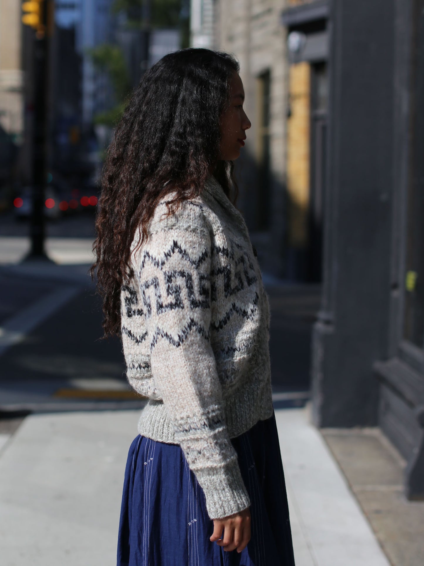 Bsbee Dublin Hand-knitted Cardigan - Grey