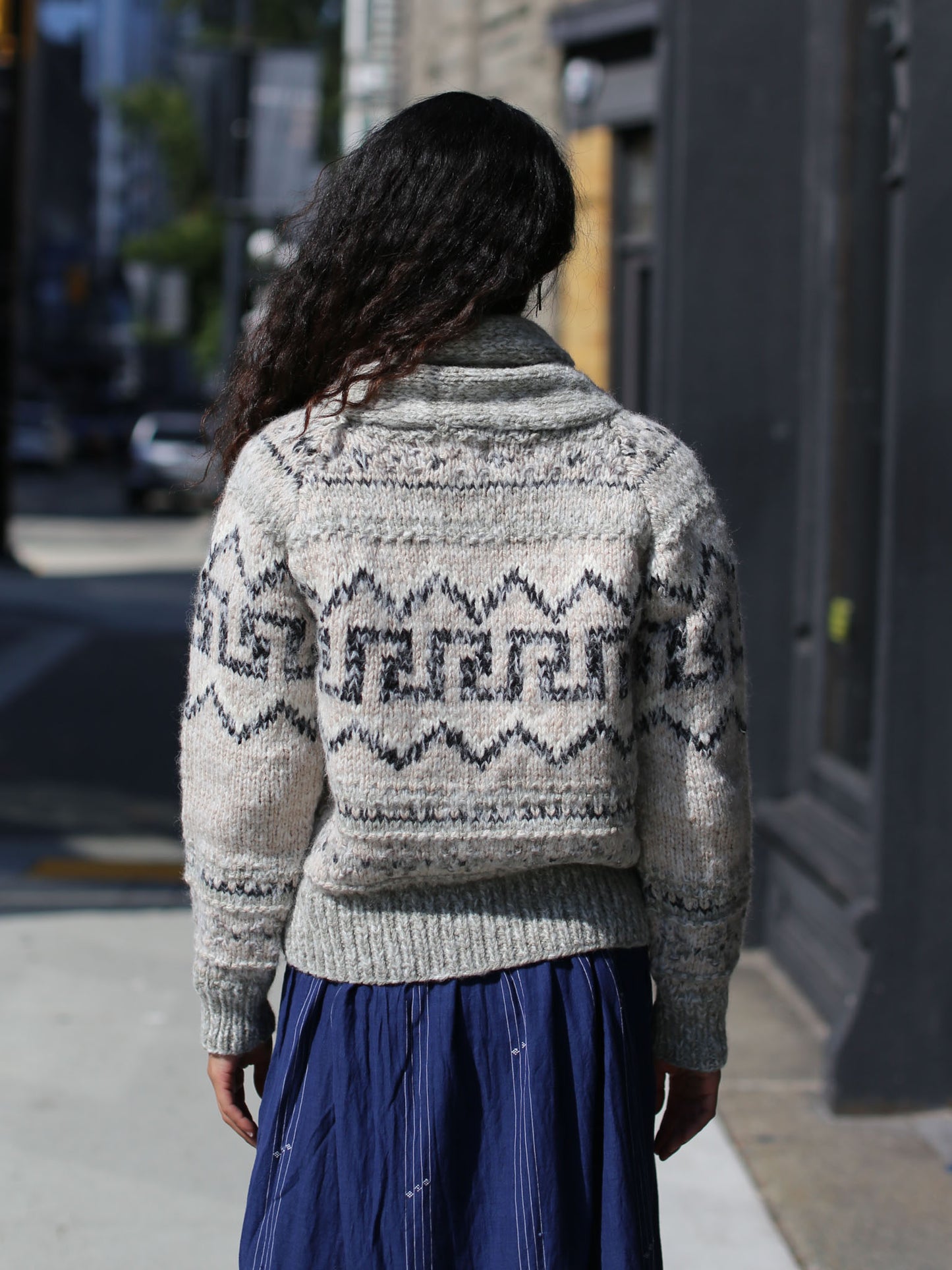 Bsbee Dublin Hand-knitted Cardigan - Grey