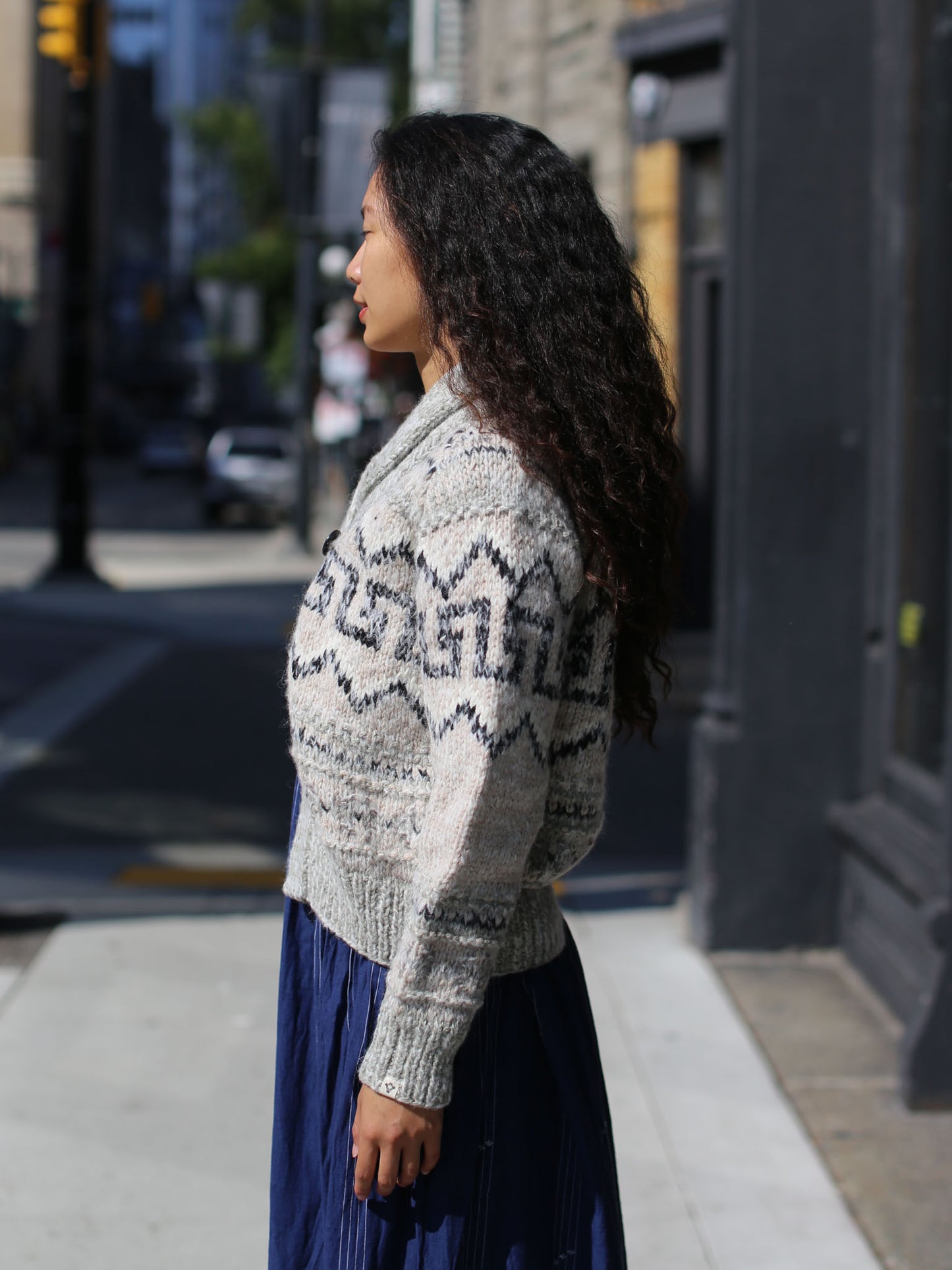 Bsbee Dublin Hand-knitted Cardigan - Grey