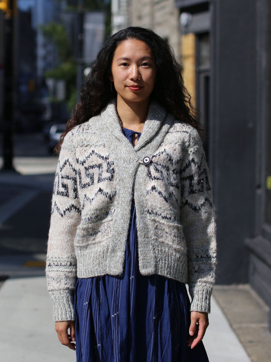 Bsbee Dublin Hand-knitted Cardigan - Grey